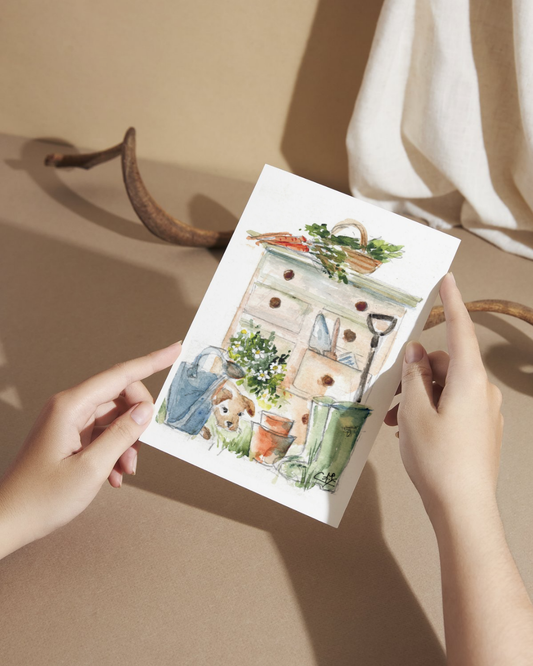 Carte Postale "La commode champêtre"