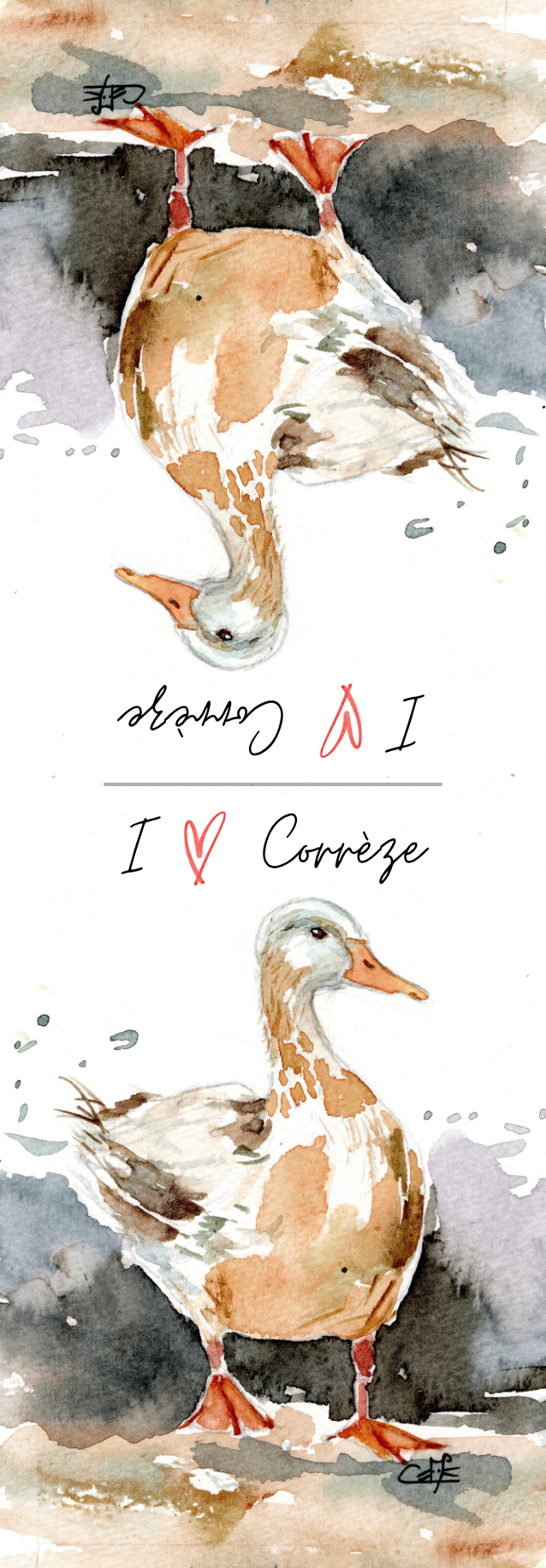 Marque-page "L'oie"