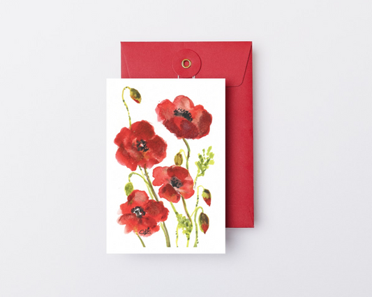 Carte Postale "Les coquelicots"