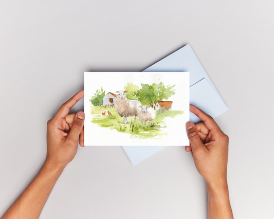 Carte Postale "Les moutons"