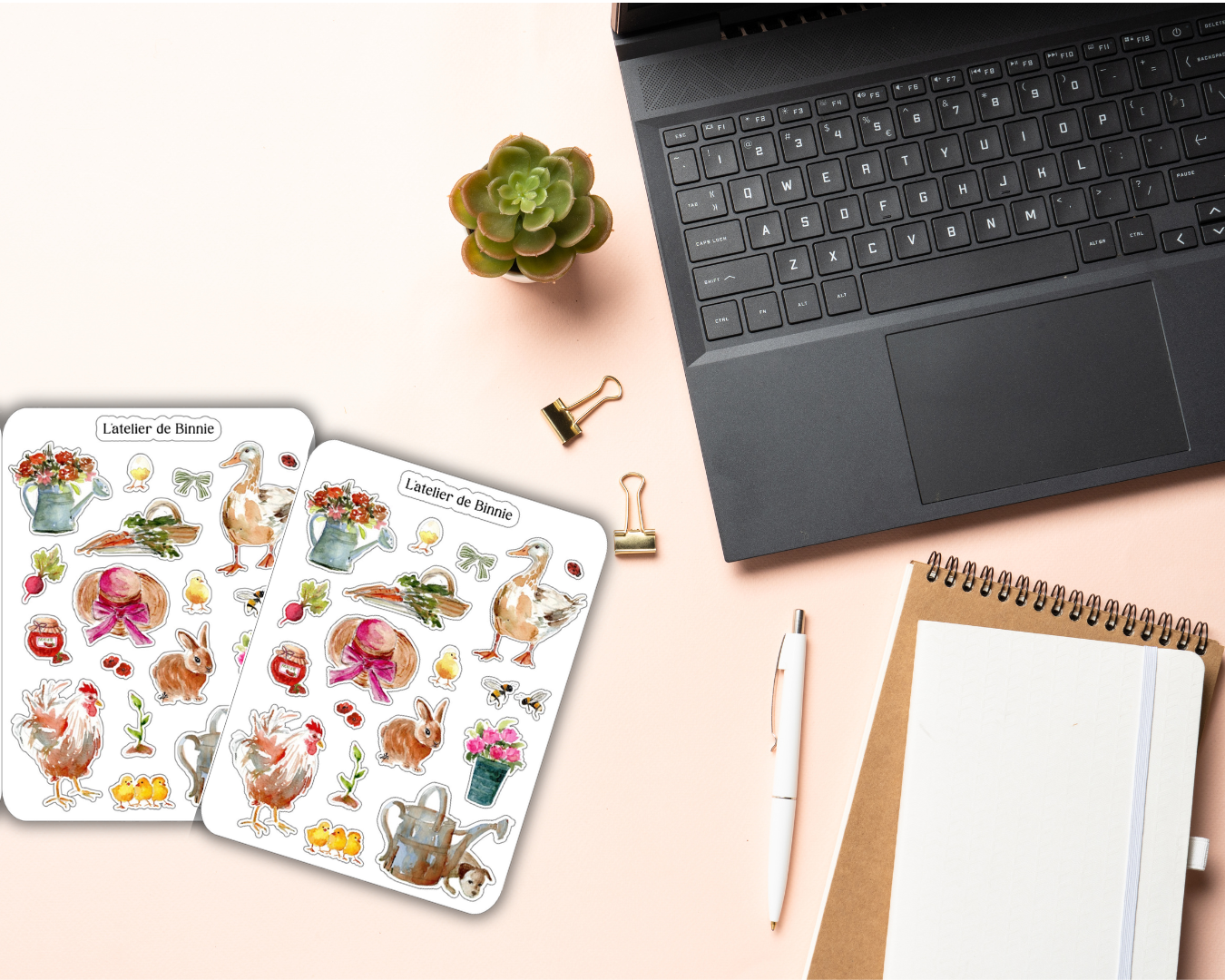 Planche de Stickers "Cottage"