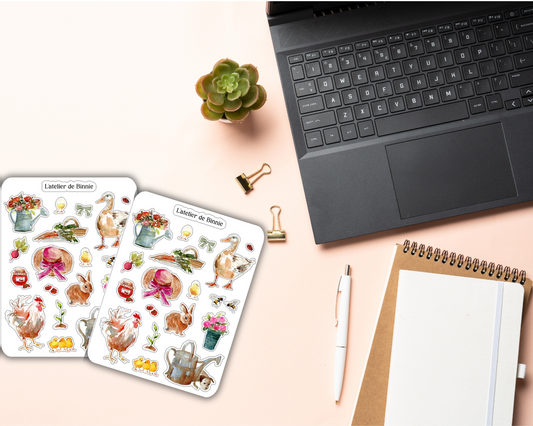 Planche de Stickers "Cottage"