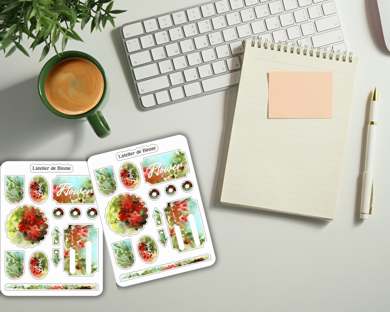Planche de Stickers "Flowers"