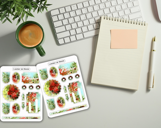 Planche de Stickers "Flowers"