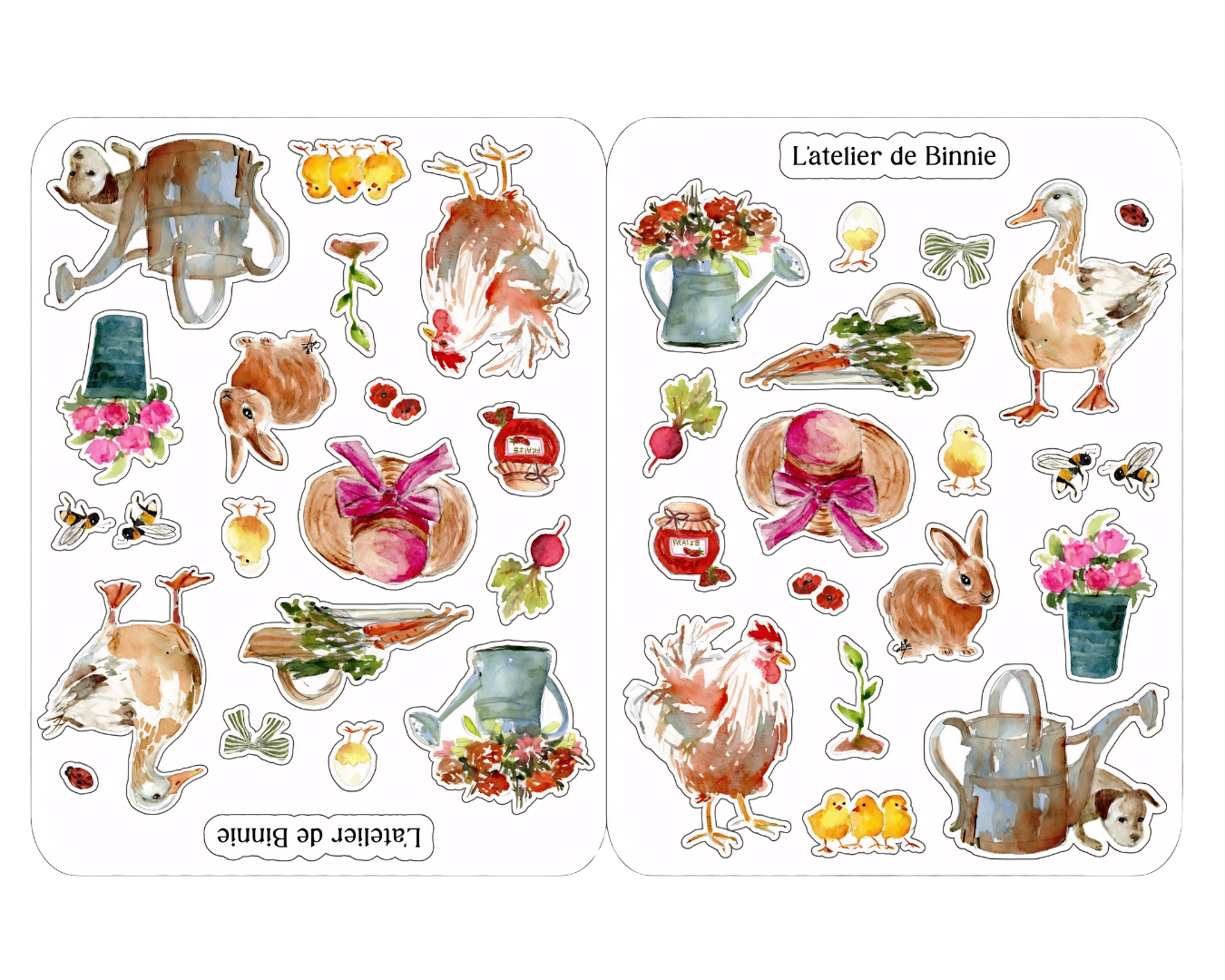 Planche de Stickers "Cottage"