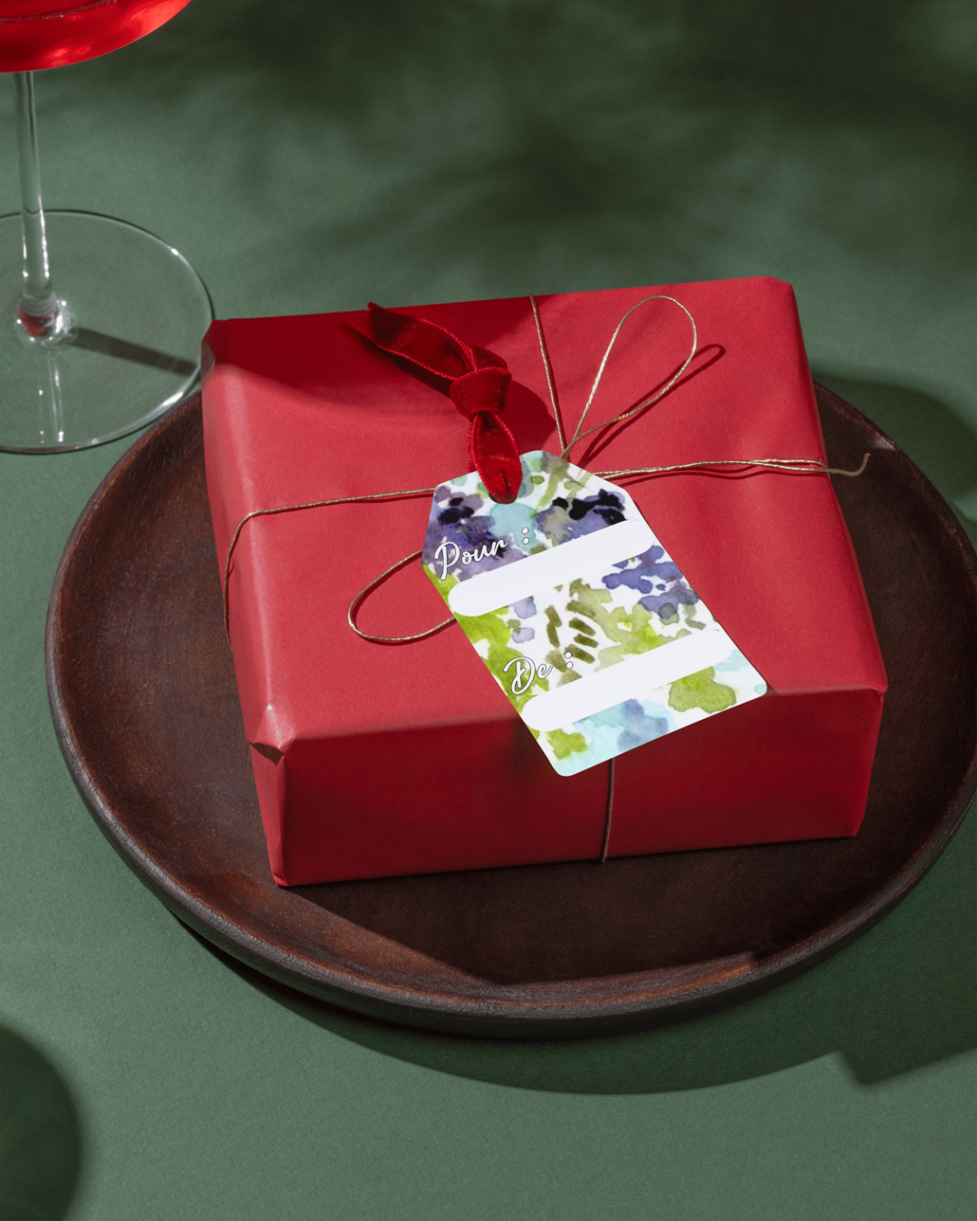 Etiquettes Cadeaux "Glycines violettes"